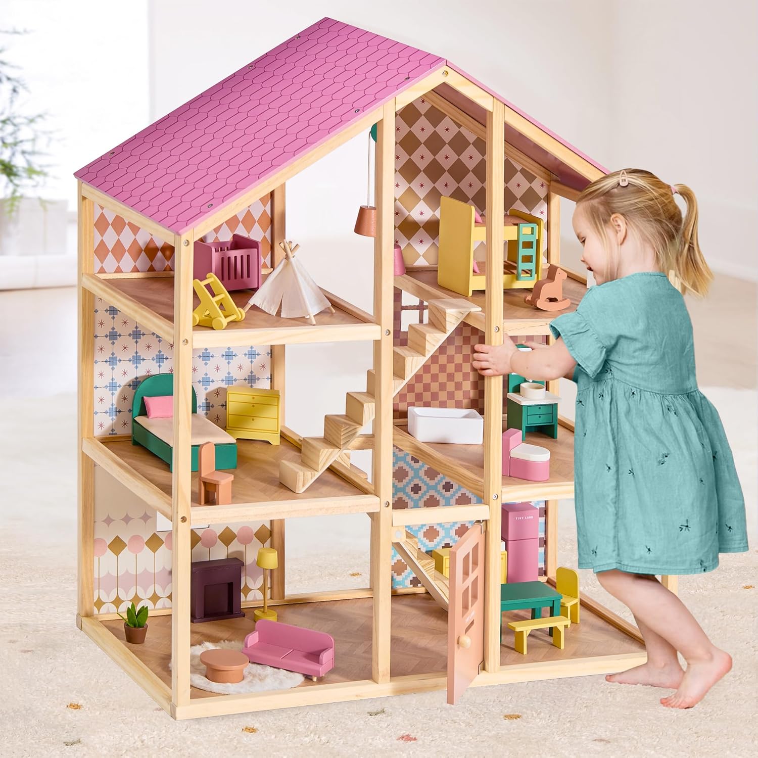 Montessori Shelf Toy - Półka na książki i zabawki Montessori