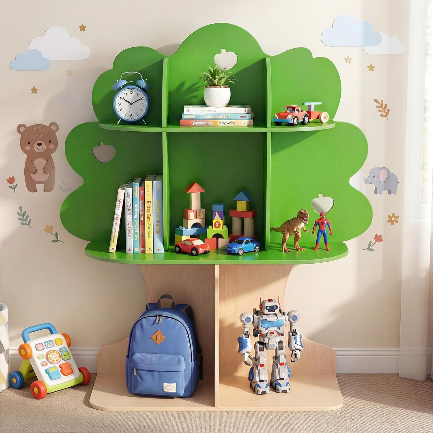 Montessori Shelf Toy - Dziecięcy regał na książki w kształcie