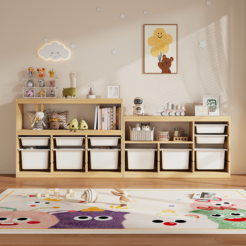 Montessori Shelf Toy - Szafka na zabawki Montessori dla dzieci,