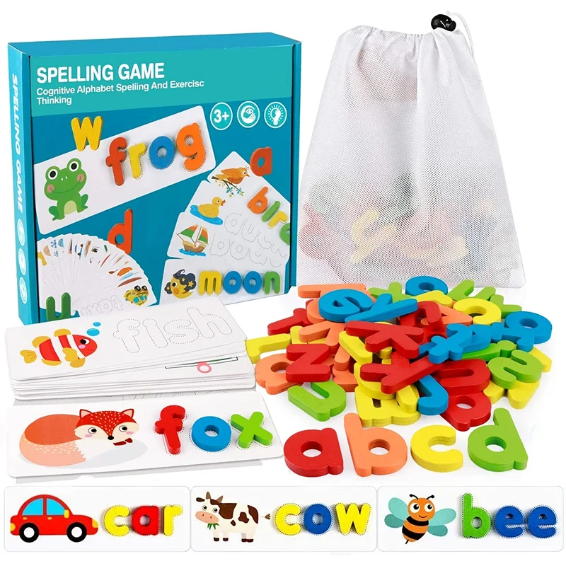 Kids Education Words - Zabawki Montessori do nauki słów, nauka