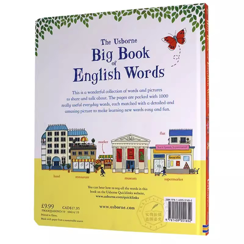 Duża książka słów angielskich  – Kids Education Words recenzja i cena