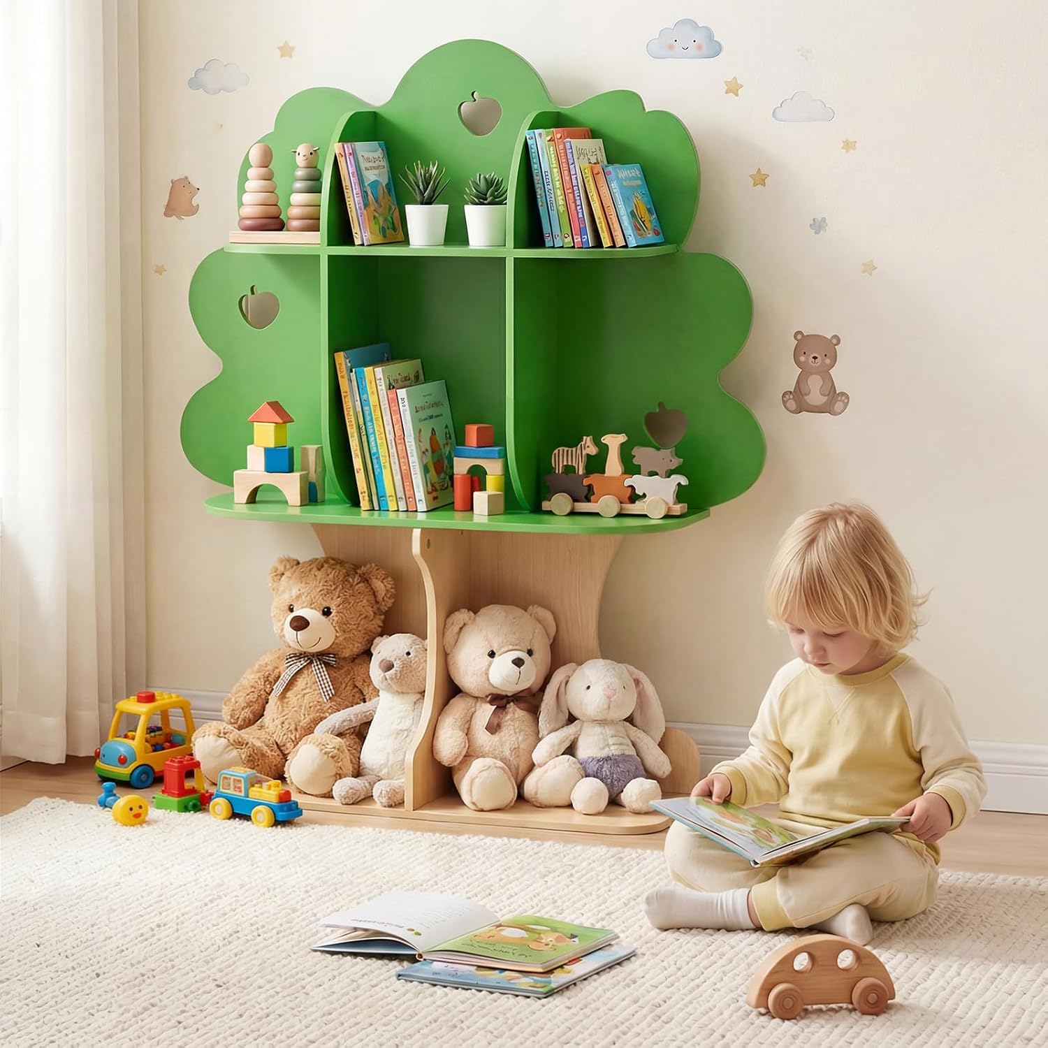 Dziecięcy regał na książki w k – Montessori Shelf Toy recenzja i cena