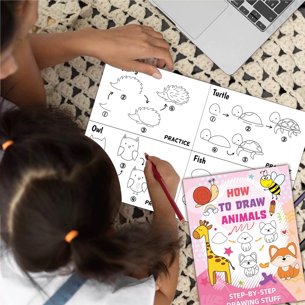 Książka do rysowania zwierząt  – Educational Cartoon For Kids recenzja i cena