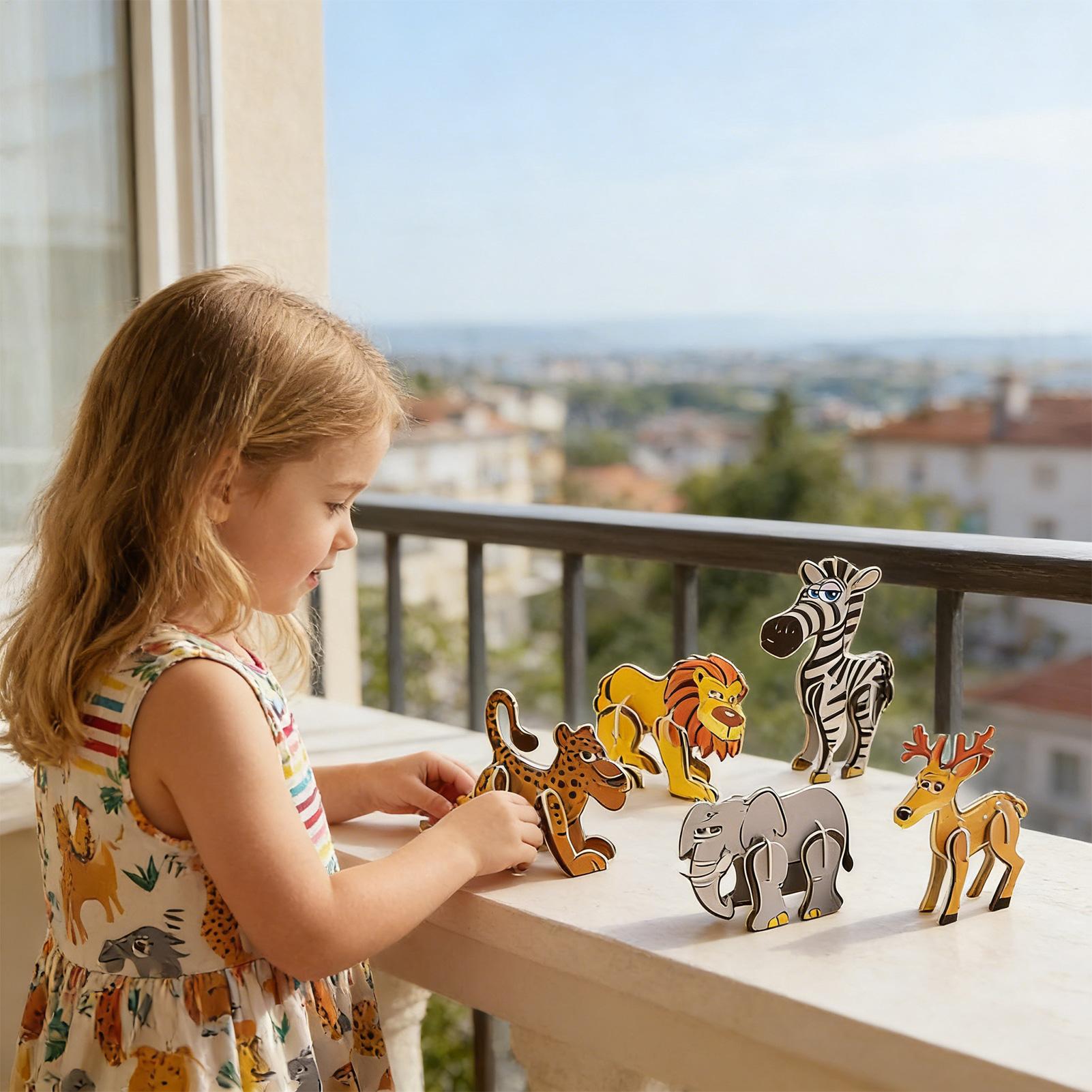 Puzzle 3D dla dzieci, 7 wzorów – Educational Cartoon For Kids recenzja i cena