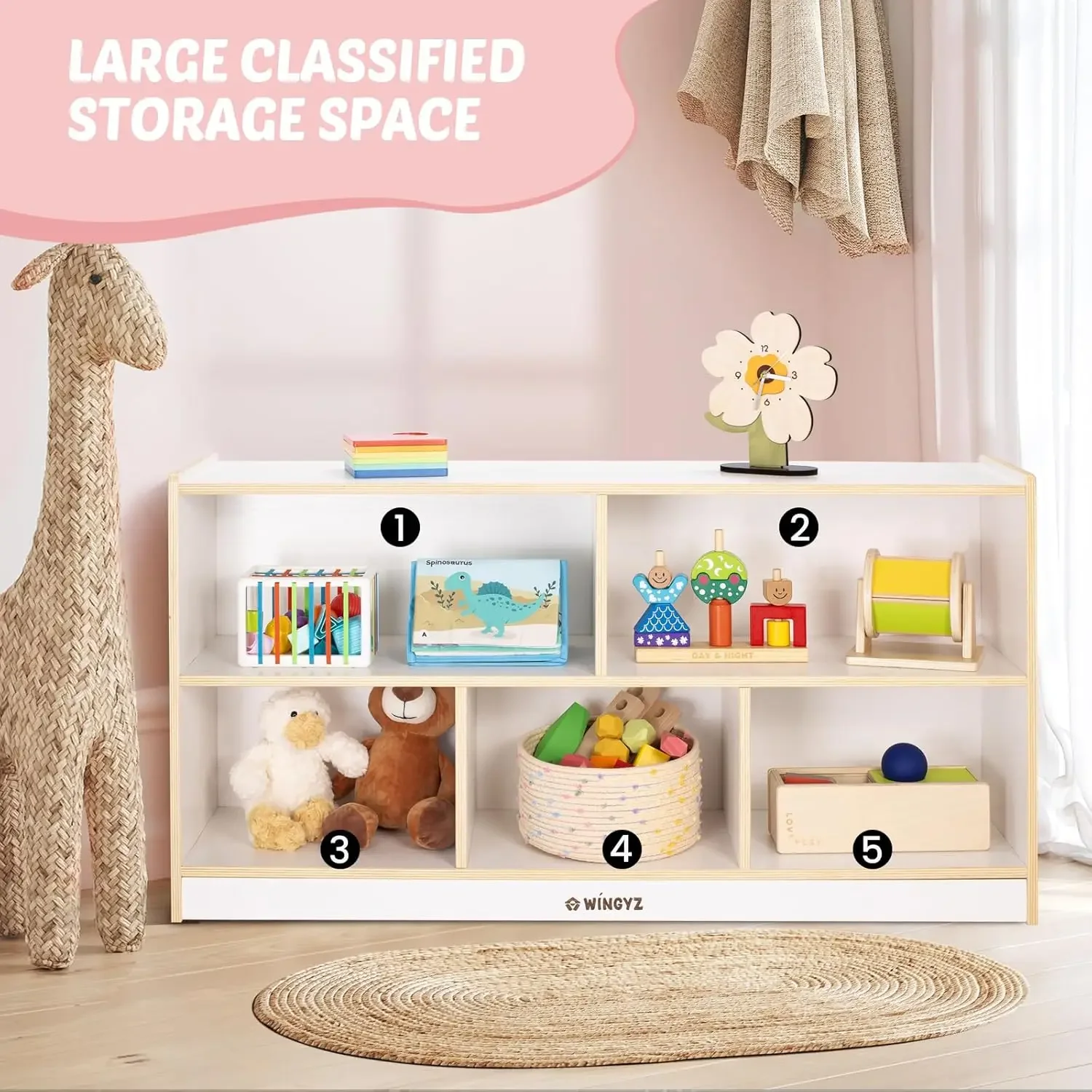 Organizer na zabawki dla dziec – Montessori Shelf Toy recenzja i cena