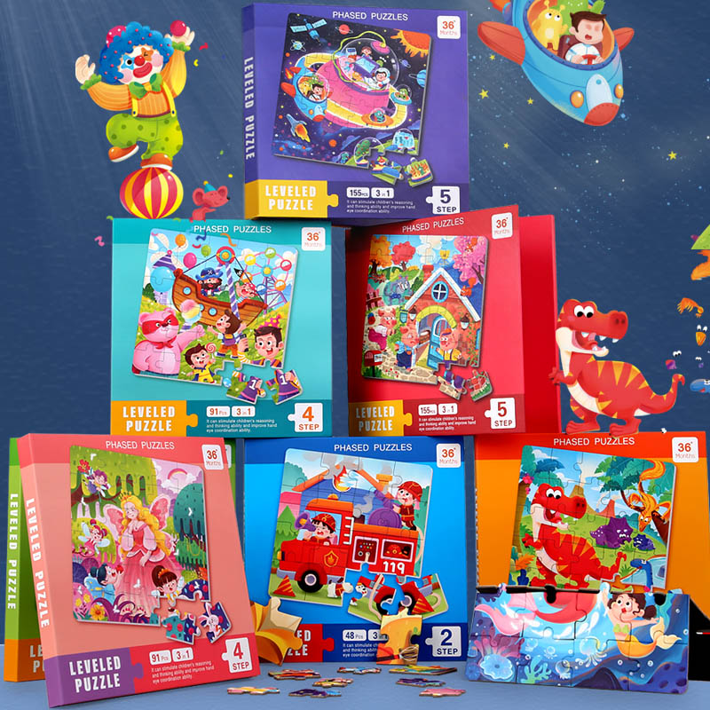 Magnetyczne drewniane puzzle d – Educational Cartoon For Kids recenzja i cena