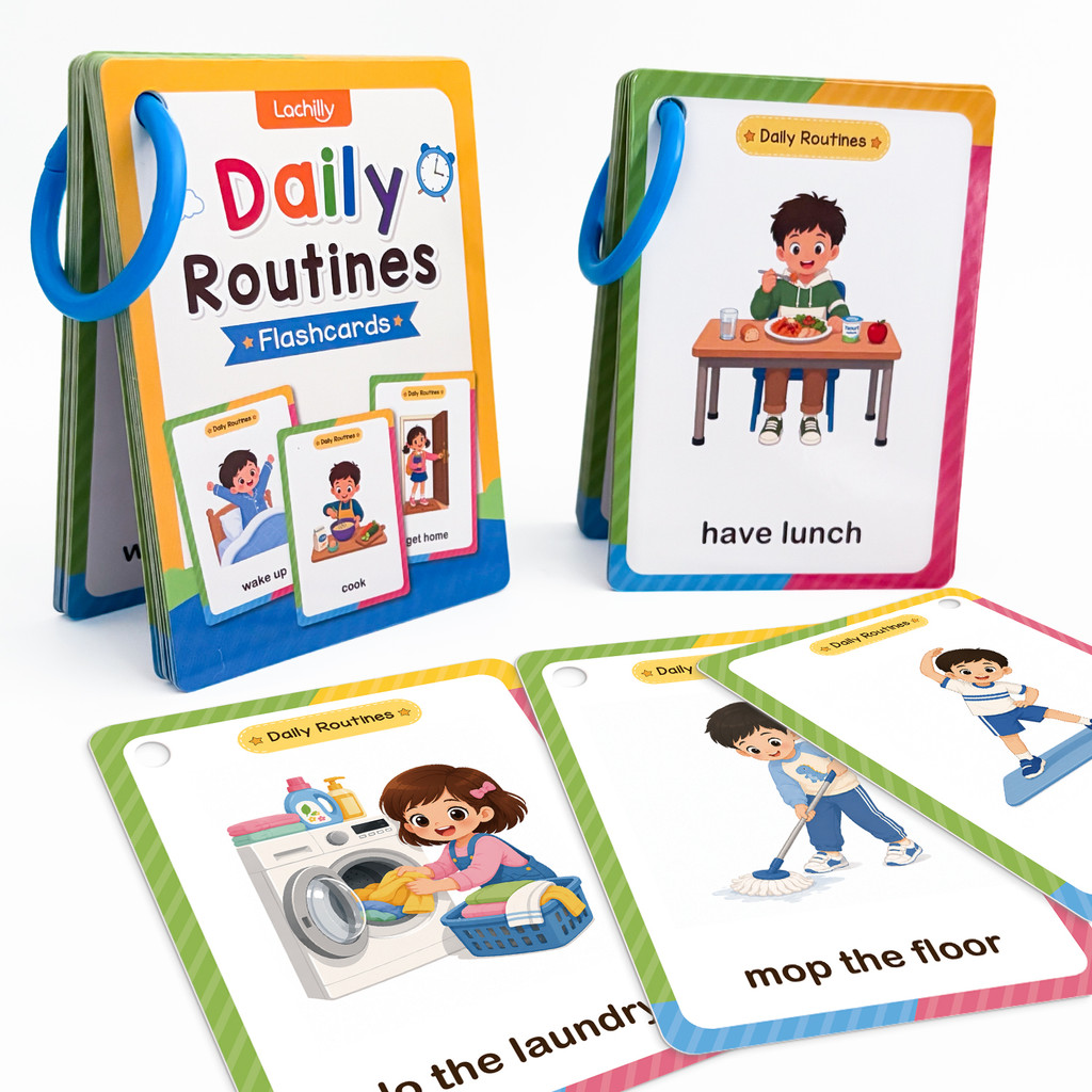 38 Słów Codzienne Rutyny Karty – Kids Education Words recenzja i cena