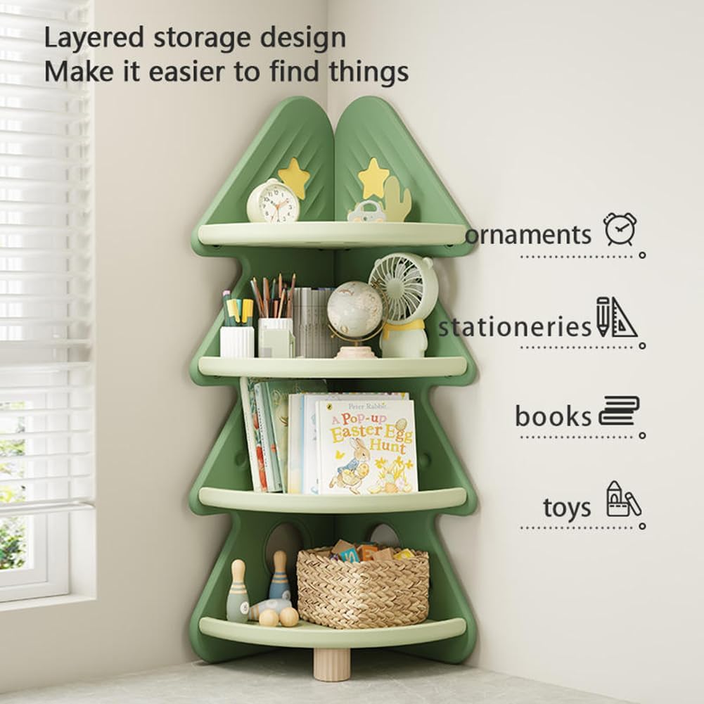 4-poziomowy narożny regał na k – Montessori Shelf Toy recenzja i cena
