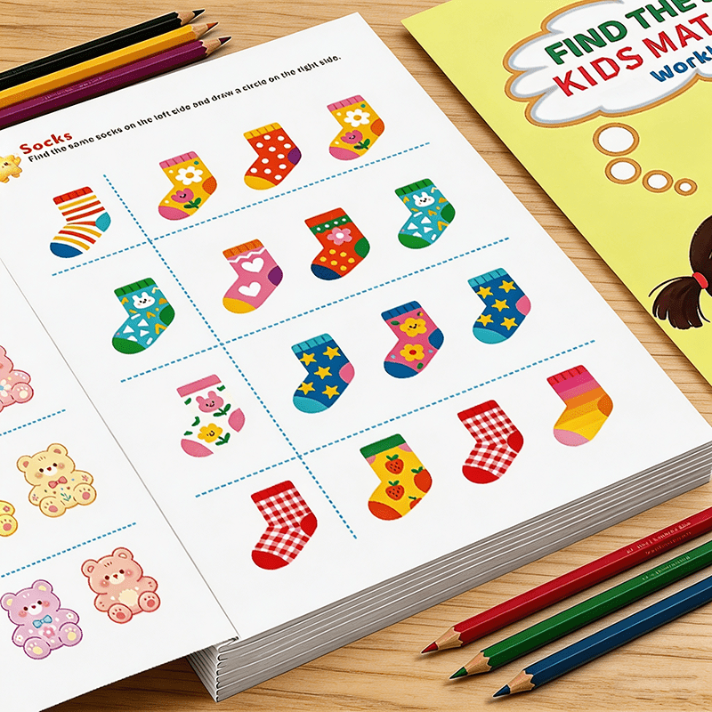 Znajdź identyczny zestaw ćwicz – Kids Educational Workbooks recenzja i cena