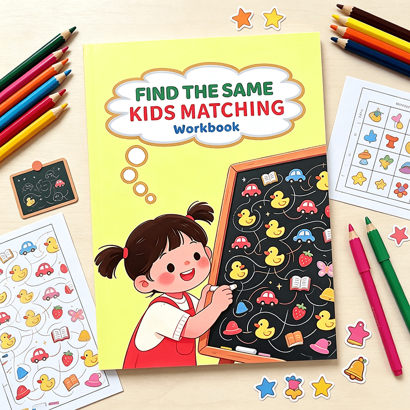Znajdź identyczny zestaw ćwicz – Kids Educational Workbooks recenzja i cena